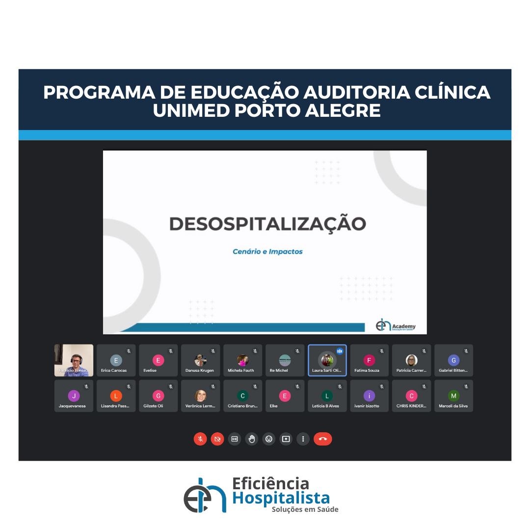 Programa de Educação para Auditores Clínicos da Unimed Porto Alegre inicia segundo módulo que capacita em preceitos de desospitalização e transição de cuidado, visando a melhoria do sistema de saúde.