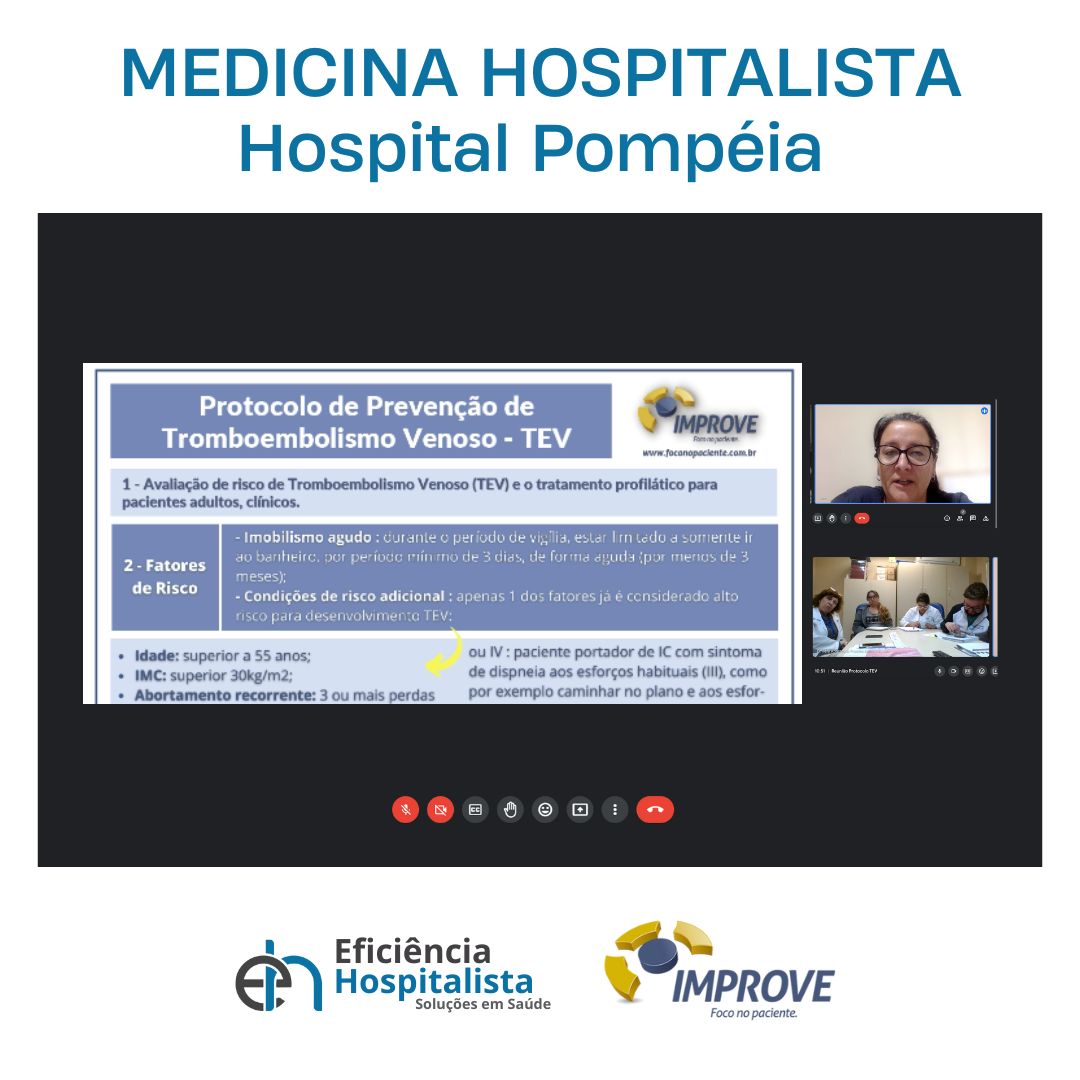 Projeto de MH no Hospital Pompéia é ampliado com implementação de protocolos gerenciados na assistência.
