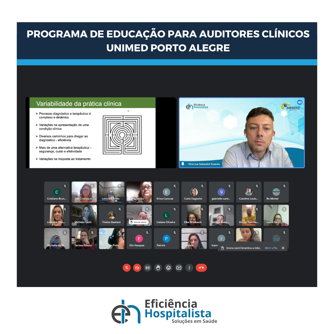 Programa de Implementação de Estratégias de Governança Clínica para Auditores Clínicos da Unimed Porto Alegre capacita profissionais de saúde em soluções eficientes